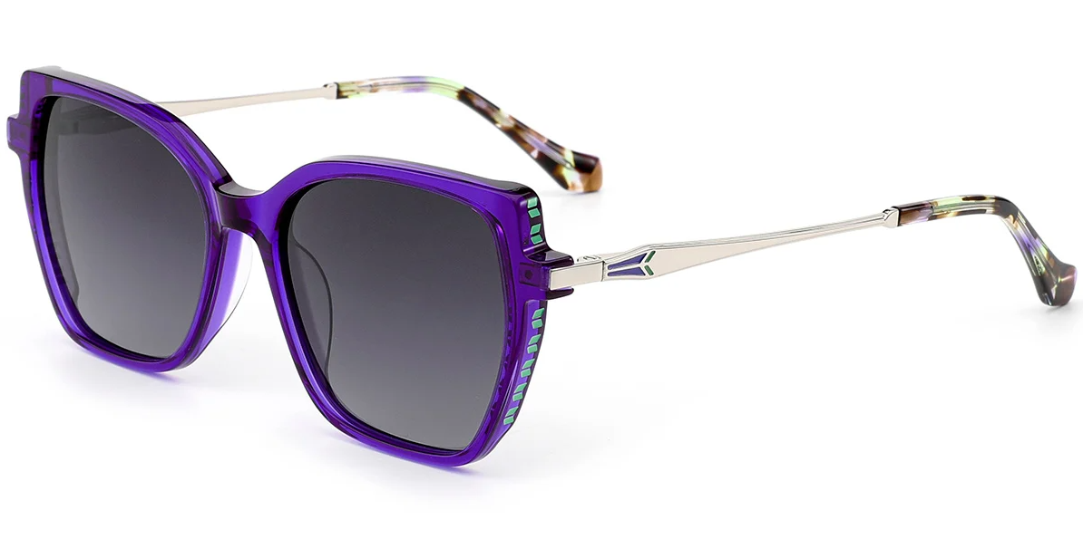 Quadratische Acetat-Sonnenbrille SG7859
