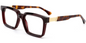 Quadratischer Acetatrahmen F7599