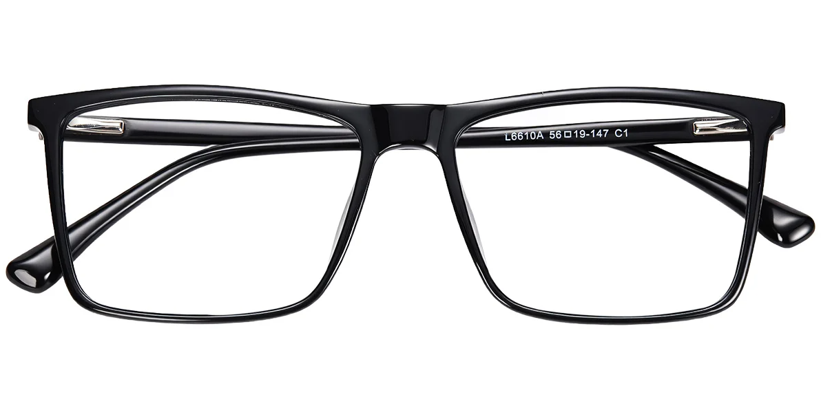 Rechteckiger Acetatrahmen F7228