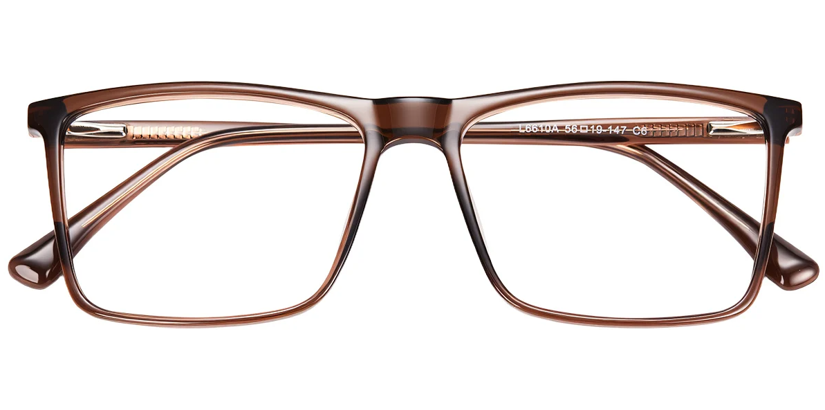 Rechteckiger Acetatrahmen F7228