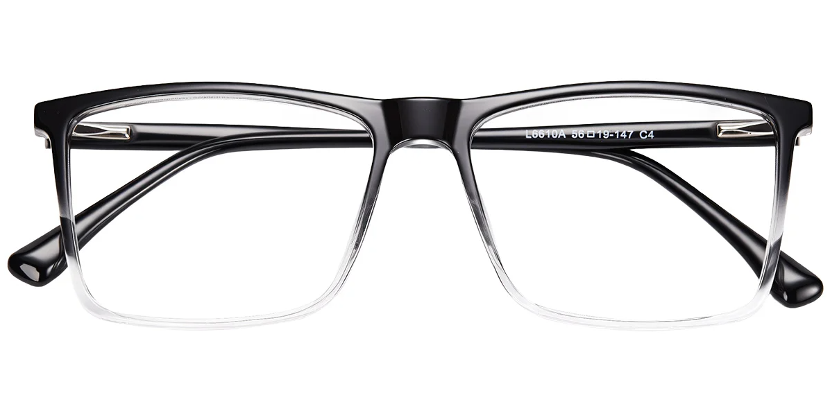 Rechteckiger Acetatrahmen F7228