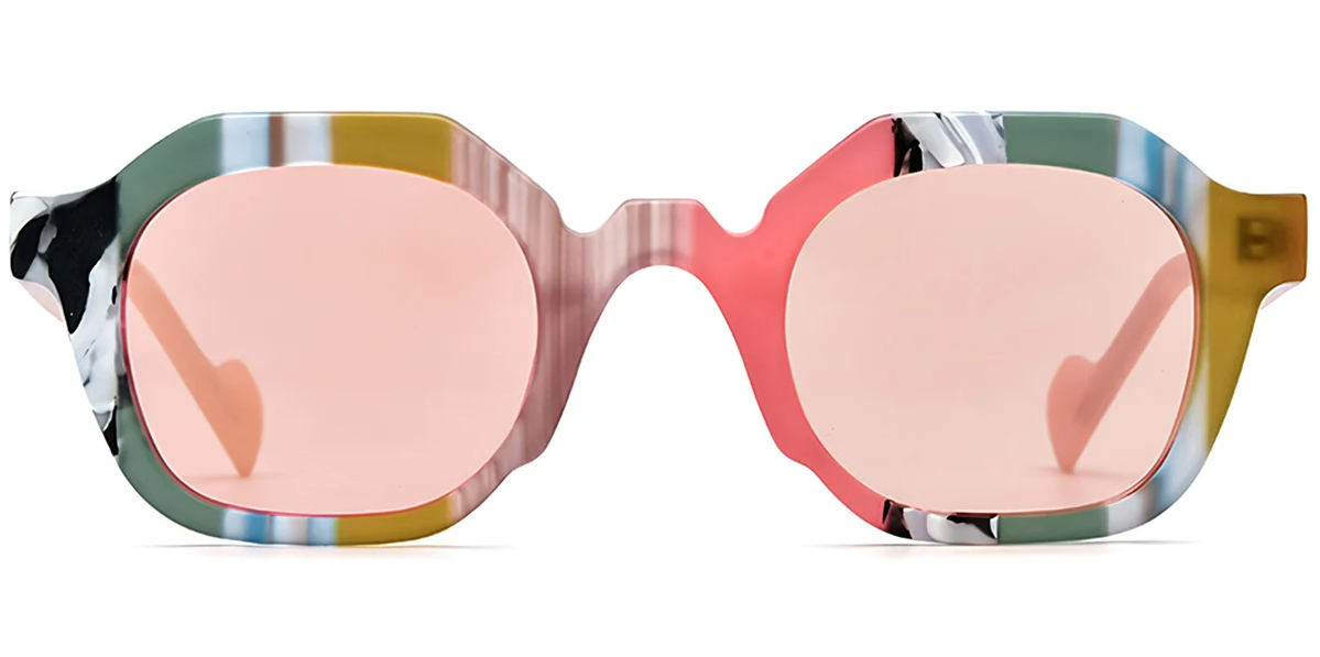 Lunettes de soleil carrées en acétate SG7320