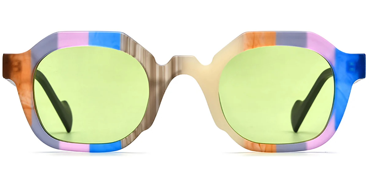 Lunettes de soleil carrées en acétate SG7320