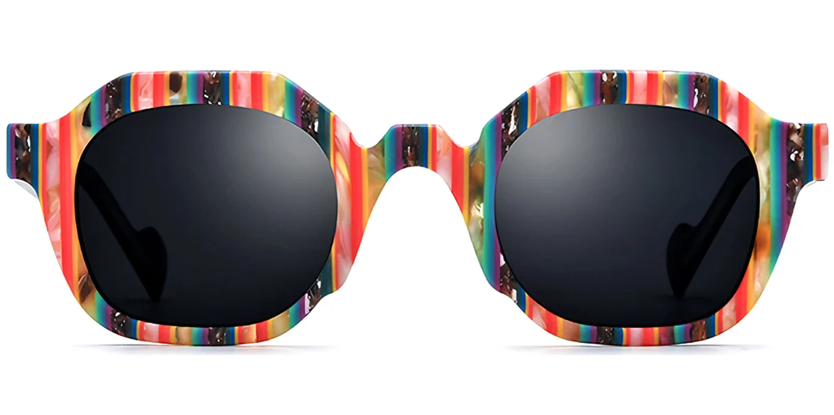 Lunettes de soleil carrées en acétate SG7320