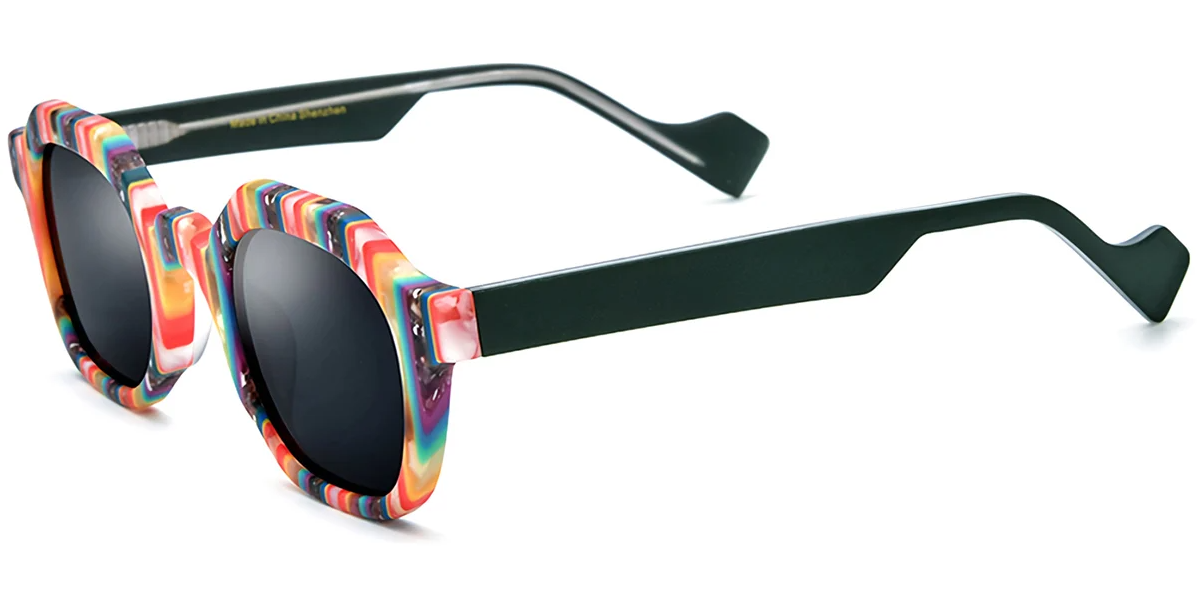 Lunettes de soleil carrées en acétate SG7320