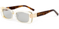 Lunettes de soleil rectangulaires en acétate SG7582