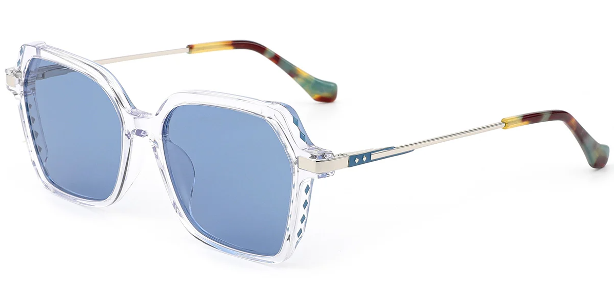 Quadratische Acetat-Sonnenbrille SG7862