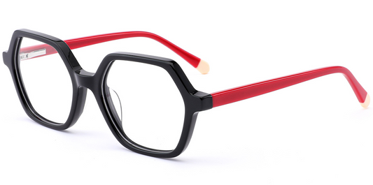 Quadratische Acetatbrille für Kinder F7106