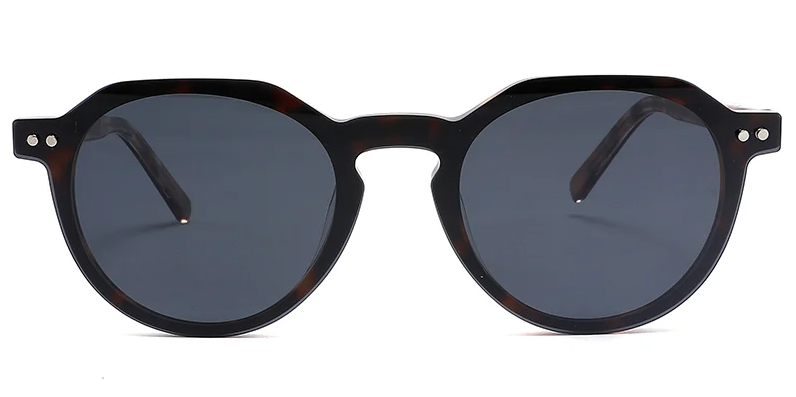 Acetate Oval Clip-Ons Frame F2570