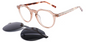 Acetate Oval Clip-Ons Frame F2570