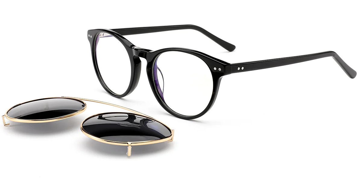 Acetate Round Frame F6617