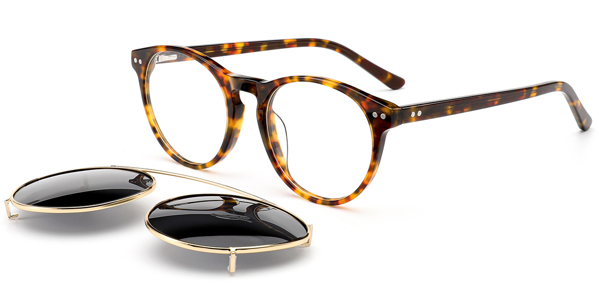 Acetate Round Frame F6617