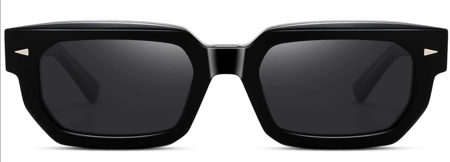 Rechteckige Acetat-Sonnenbrille SG7198