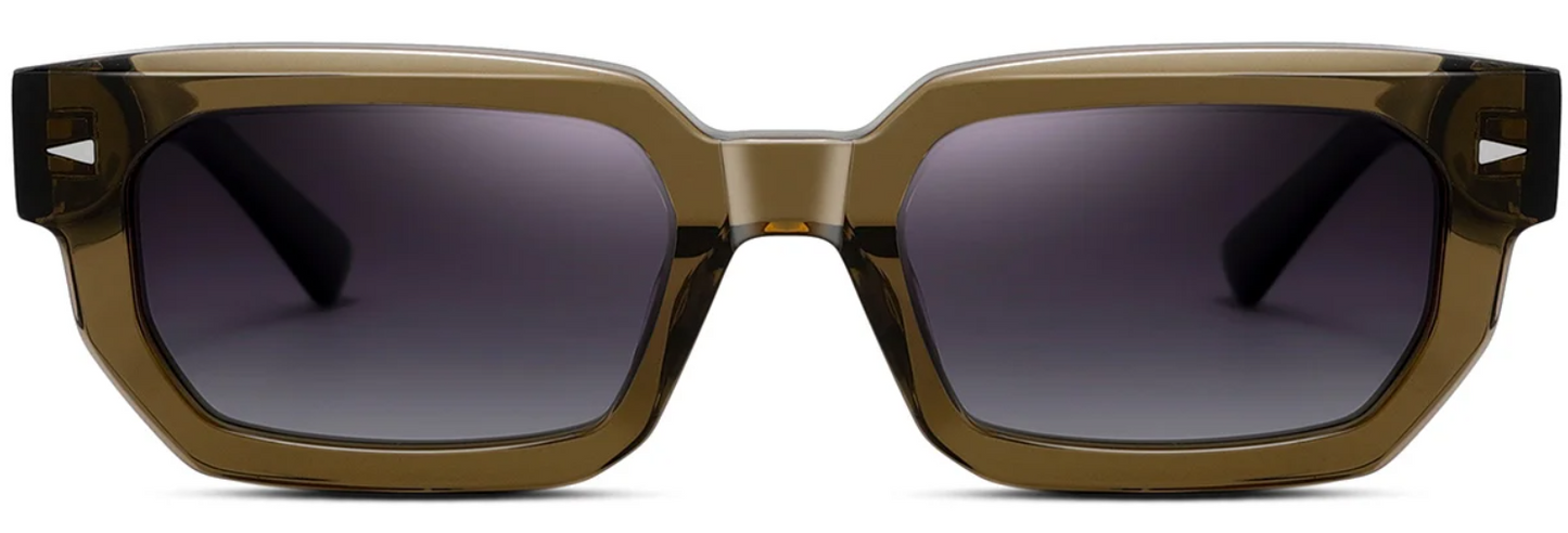 Rechteckige Acetat-Sonnenbrille SG7198