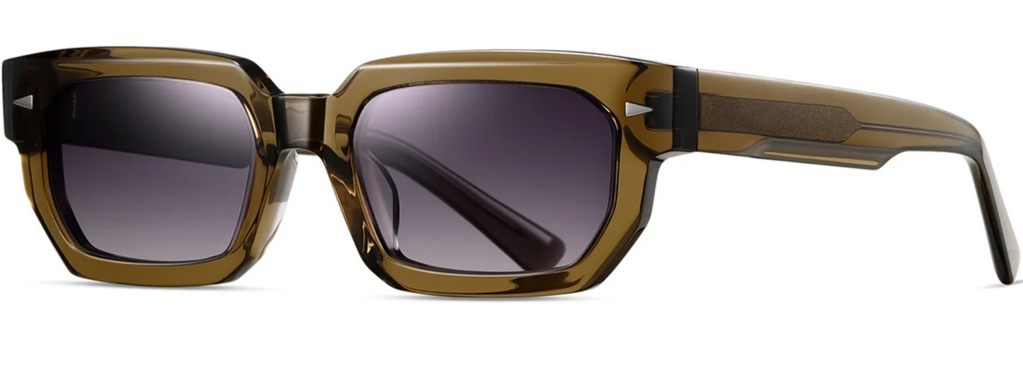 Rechteckige Acetat-Sonnenbrille SG7198