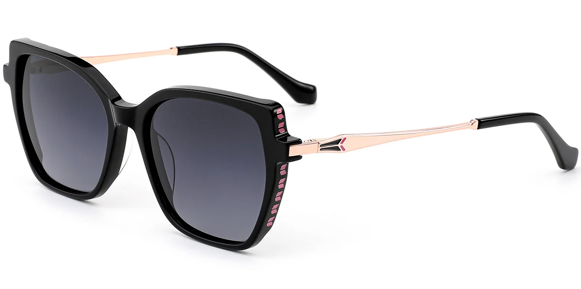 Quadratische Acetat-Sonnenbrille SG7859