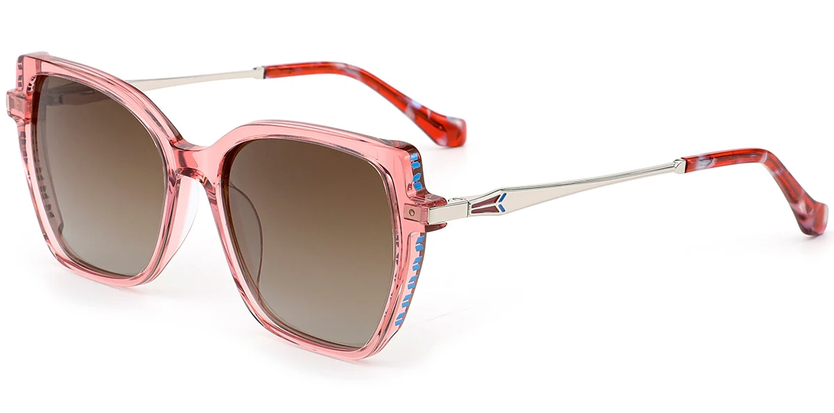 Quadratische Acetat-Sonnenbrille SG7859