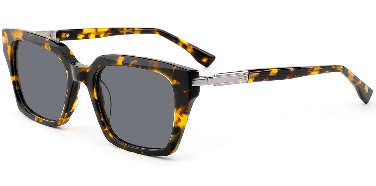 Quadratische Acetat-Sonnenbrille SG7849