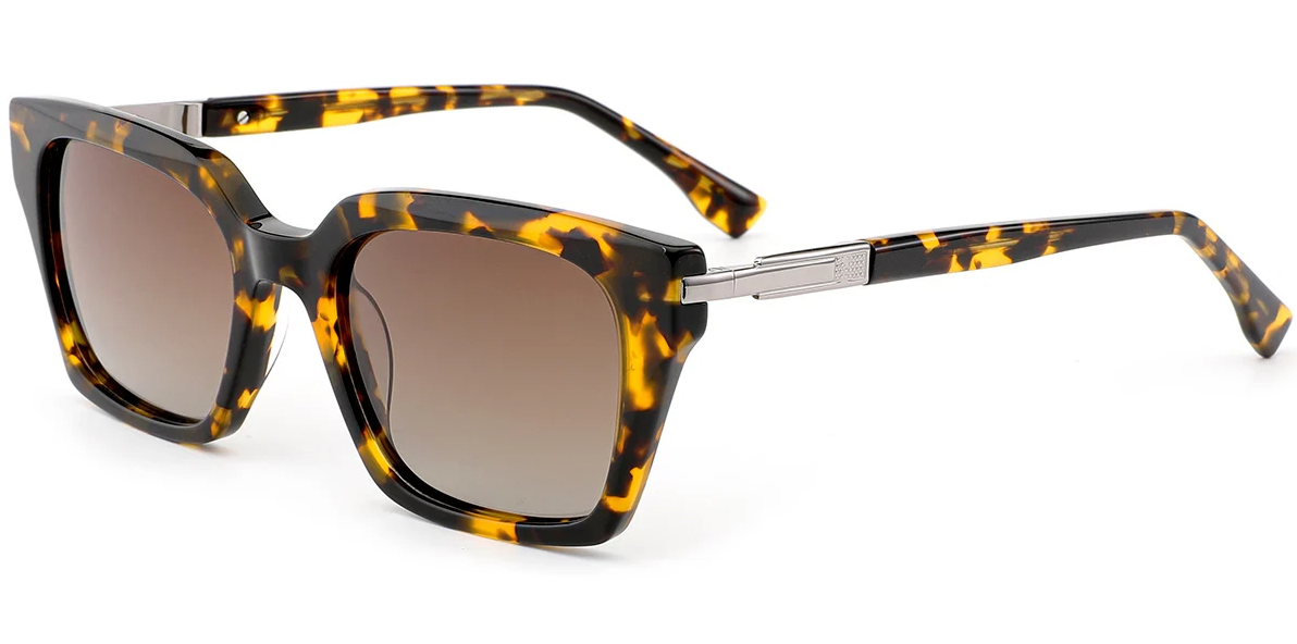 Quadratische Acetat-Sonnenbrille SG7849